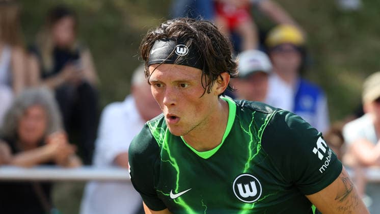 FSV Schöningen vs. VfL, Testspiel Schöningen, 11.07.2026, Fußball, Herren, Saison 2026 2027, Testspiel, FSV Schöningen vs. VfL Wolfsburg: Fabian Reese (VfL Wolfsburg) Deutschland *** FSV Schöningen vs. VfL, Friendly Match in Schöningen, July 11, 2026, Soccer, Men s, 2026–2027 Season, Friendly Match, FSV Schöningen vs. VfL Wolfsburg, Fabian Reese, VfL Wolfsburg, Germany