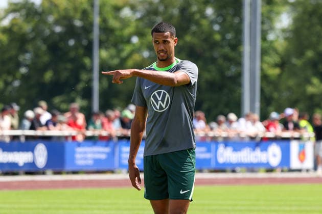 FSV Schöningen vs. VfL, Testspiel Schöningen, 11.07.2026, Fußball, Herren, Saison 2026 2027, Testspiel, FSV Schöningen vs. VfL Wolfsburg: Robert Glatzel (VfL Wolfsburg) Deutschland *** FSV Schöningen vs. VfL, Friendly Match in Schöningen, July 11, 2026, Soccer, Men s, 2026–2027 Season, Friendly Match, FSV Schöningen vs. VfL Wolfsburg, Robert Glatzel, VfL Wolfsburg, Germany