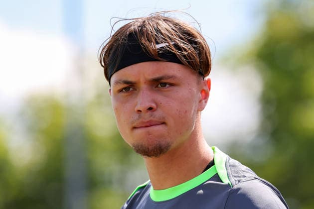 FSV Schöningen vs. VfL, Testspiel Schöningen, 11.07.2026, Fußball, Herren, Saison 2026 2027, Testspiel, FSV Schöningen vs. VfL Wolfsburg: Pharell Hensel (VfL Wolfsburg) Deutschland *** FSV Schöningen vs. VfL, Friendly Match in Schöningen, July 11, 2026, Soccer, Men s, 2026–2027 Season, Friendly Match, FSV Schöningen vs. VfL Wolfsburg, Pharell Hensel, VfL Wolfsburg, Germany