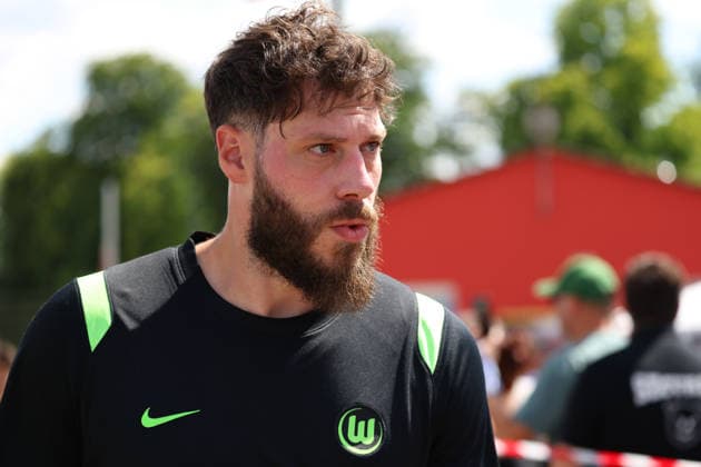 FSV Schöningen vs. VfL, Testspiel Schöningen, 11.07.2026, Fußball, Herren, Saison 2026 2027, Testspiel, FSV Schöningen vs. VfL Wolfsburg: Torwart Marius Müller (VfL Wolfsburg) Deutschland *** FSV Schöningen vs. VfL, Friendly Match in Schöningen, July 11, 2026, Soccer, Men s, 2026–2027 Season, Friendly Match, FSV Schöningen vs. VfL Wolfsburg, Goalkeeper Marius Müller, VfL Wolfsburg, Germany