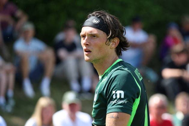 FSV Schöningen vs. VfL, Testspiel Schöningen, 11.07.2026, Fußball, Herren, Saison 2026 2027, Testspiel, FSV Schöningen vs. VfL Wolfsburg: Fabian Reese (VfL Wolfsburg) Deutschland *** FSV Schöningen vs. VfL, Friendly Match in Schöningen, July 11, 2026, Soccer, Men s, 2026–2027 Season, Friendly Match, FSV Schöningen vs. VfL Wolfsburg, Fabian Reese, VfL Wolfsburg, Germany