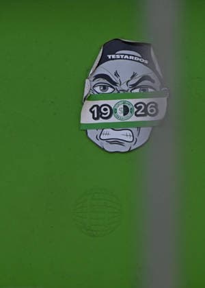 11.07.2026 - Fussball - Saison 2026 2027 - Testspiel Freundschaftsspiel - FC Eintracht Bamberg - SpVgg Greuther Fürth ( Kleeblatt ) - - Sportfoto Zink MeZi - xmexzix - regulations prohibit any use of photographs as image sequences and or quasi-video - only for editorial use - Feature Impression Symbolbild Symbolfoto - Aufkleber Sticker SC Eltersdorf Fans auf Sitzschale *** July 11, 2026 Soccer Season 2026–2027 Exhibition Match Friendly Match FC Eintracht Bamberg vs. SpVgg Greuther Fürth Kleeblatt Sports Photo Zink MeZi xmexzix Regulations prohibit any use of photographs as image sequences and or quasi-video; for editorial use only. Feature Imimpression, symbolic image, symbolic photo, sticker, SC Eltersdorf fans on bleachers
