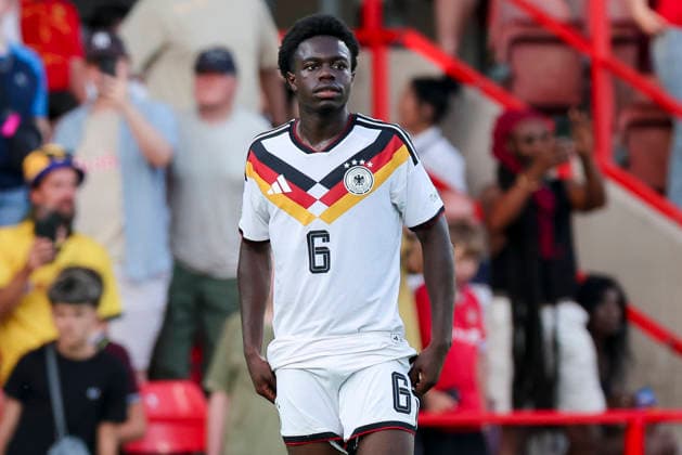 Boris Lum (Germany) schaut enttaeuscht, UEFA European Under-19 Championship 2026 Final, Spain v Germany, Racecourse Ground am 11. July 2026 in Wrexham, Vereinigtes Königreich. (Foto von Marco Steinbrenner DeFodi Images) Boris Lum (Germany) looks dejected, UEFA European Under-19 Championship 2026 Final, Spain v Germany, Racecourse Ground, July 11, 2026 in Wrexham, United Kingdom. (Photo by Marco Steinbrenner DeFodi Images) - *** Boris Lum of Germany looks disappointed, 2026 UEFA European Under-19 Championship Final, Spain vs. Germany, Racecourse Ground on July 11, 2026, in Wrexham, United Kingdom. Photo by Marco Steinbrenner, DeFodi Images. Boris Lum of Germany looks dejected, UEFA European Under-19 Championship 2026 Final, Spain vs. Germany, Racecourse Ground, July 11, 2026, in Wrexham, United Kingdom. Photo by Marco Steinbrenner, DeFodi Images
