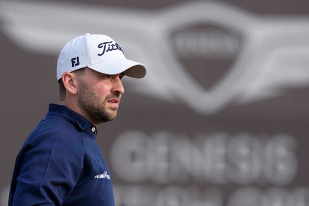 NORTH BERWICK, SCOTLAND - JULY 12: Nicolai Von Dellingshausen walks from the twelfth tee during the delayed Round 3 of the Genesis Scottish Open at the Renaissance Club, North Berwick on July 12, 2026 in North Berwick, Scotland Genesis Scottish Open Round 3