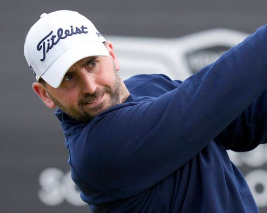 NORTH BERWICK, SCOTLAND - JULY 12: Nicolai Von Dellingshausen plays from the tenth tee during the delayed Round 3 of the Genesis Scottish Open at the Renaissance Club, North Berwick on July 12, 2026 in North Berwick, Scotland Genesis Scottish Open Round 3