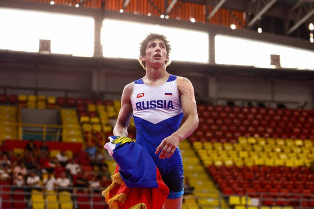 U20 European Championships 57kg FS - Magomed Saliakh Ozdamirov (RUS) *** U20 European Championships, 57 kg Freestyle: Magomed Saliakh Ozdamirov (RUS) Copyright: xJakexKirkmanx xUnitedxWorldxWresx Jake Kirkman United World Wres