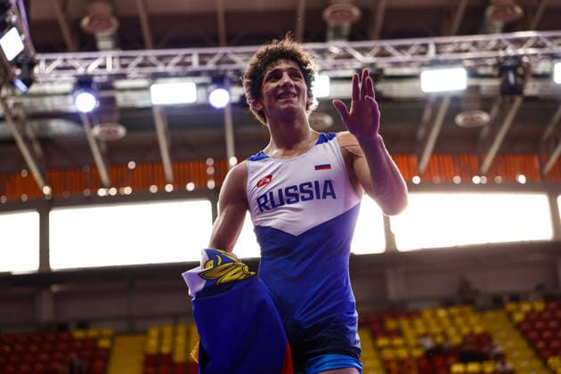 U20 European Championships 57kg FS - Magomed Saliakh Ozdamirov (RUS) *** U20 European Championships, 57 kg Freestyle: Magomed Saliakh Ozdamirov (RUS) Copyright: xJakexKirkmanx xUnitedxWorldxWrestlingx Jake Kirkman United World Wrestling