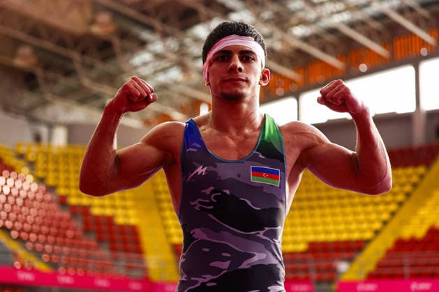 U20 European Championships 57kg FS - Muhammad Ismayilov (AZE) *** U20 European Championships, 57 kg Freestyle: Muhammad Ismayilov (AZE) Copyright: xJakexKirkmanx xUnitedxWorldxWrestlingx Jake Kirkman United World Wrestling