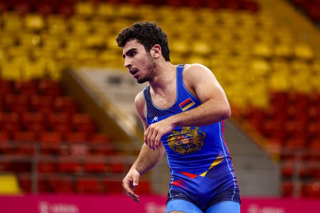 U20 European Championships 65kg FS - Aren Hayrapetyan (ARM) *** U20 European Championships, 65 kg Freestyle: Aren Hayrapetyan (ARM) Copyright: xJakexKirkmanx xUnitedxWorldxWresx Jake Kirkman United World Wres