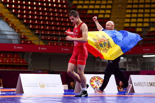 U20 European Championships 65kg FS - Maxim Dimov (MDA) *** U20 European Championships, 65 kg Freestyle: Maxim Dimov (MDA) Copyright: xJakexKirkmanx xUnitedxWorldxWresx Jake Kirkman United World Wres