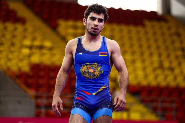 U20 European Championships 65kg FS - Aren Hayrapetyan (ARM) *** U20 European Championships, 65 kg Freestyle: Aren Hayrapetyan (ARM) Copyright: xJakexKirkmanx xUnitedxWorldxWresx Jake Kirkman United World Wres