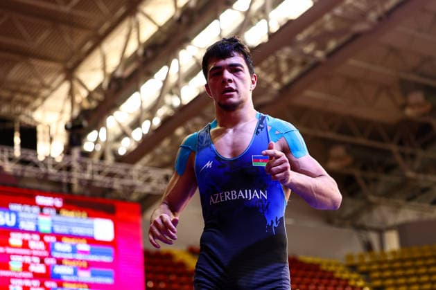 U20 European Championships 65kg FS - Bashir Verdiyev (AZE) *** U20 European Championships, 65 kg Freestyle: Bashir Verdiyev (AZE) Copyright: xJakexKirkmanx xUnitedxWorldxWrestlingx Jake Kirkman United World Wrestling