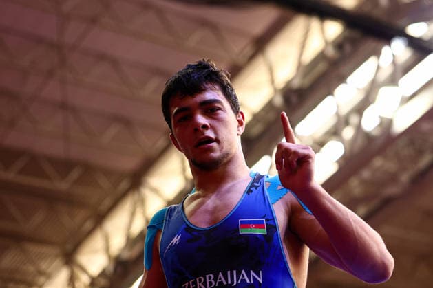 U20 European Championships 65kg FS - Bashir Verdiyev (AZE) *** U20 European Championships, 65 kg Freestyle: Bashir Verdiyev (AZE) Copyright: xJakexKirkmanx xUnitedxWorldxWresx Jake Kirkman United World Wres