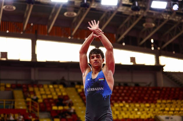 U20 European Championships 70kg FS - Haji Karimov (AZE) *** U20 European Championships, 70 kg Freestyle: Haji Karimov (AZE) Copyright: xJakexKirkmanx xUnitedxWorldxWrestlingx Jake Kirkman United World Wrestling