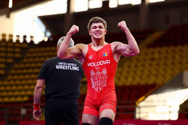 U20 European Championships 70kg FS - Ionut Triboii (MDA) *** U20 European Championships, 70 kg Freestyle: Ionut Triboii (MDA) Copyright: xJakexKirkmanx xUnitedxWorldxWresx Jake Kirkman United World Wres