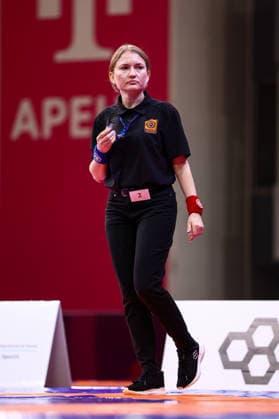 U20 European Championships Referee *** U20 European Championships Referee Copyright: xJakexKirkmanx xUnitedxWorldxWresx Jake Kirkman United World Wres