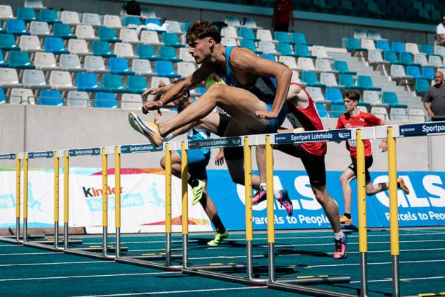 Doering Arne (LAC Erdgas Chemnitz, 1235, 110m Huerden Maenner), GER, Leichtathletik, Athletics, Deutsche Meisterschaften U16 U20, Wattenscheid, 12.07.2026, GER, Leichtathletik, Athletics, Deutsche Meisterschaften U16 U20, Wattenscheid, 12.07.2026 Wattenscheid *** Doering Arne LAC Erdgas Chemnitz, 1235, Men s 110m Hurdles, GER, Track and Field, Athletics, German U16 and U20 Championships, Wattenscheid, July 12, 2026, GER, Track and Field, Athletics, German U16 and U20 Championships, Wattenscheid, July 12, 2026, Wattenscheid Copyright: xStefanxMayerx EP_SMR