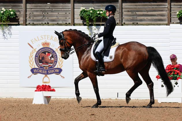 FALSTERBO, SWEDEN 20260712 Helen Langehanenberg from Germany rides the horse Daniela during Sunday s FEI Grand Prix Freestyle at the Falsterbo horse show. FALSTERBO SWEDEN x10600x *** FALSTERBO, SWEDEN, July 12, 2026 Helen Langehanenberg of Germany rides the horse Daniela during Sunday’s FEI Grand Prix Freestyle at the Falsterbo Horse Show FALSTERBO, SWEDEN x10600x  Copyright: xAndreasxHillergren TTx FALSTERBO HORSE SHOW 2026