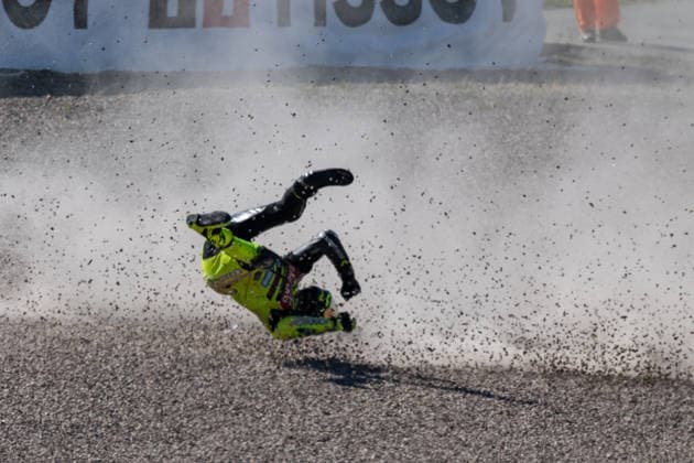 Foto IPP Enrico Schiavi Oberlungwitz 12-07-2026 MotoGP Gran Premio Motociclismo di Germania 2026 Warm-Up nella foto: caduta di Fabio Di Giannantonio - Pertamina Enduro VR46 Racing Team Oberlungwitz italy GERMANY ITALY  Copyright: xR4924_italyphotopressx