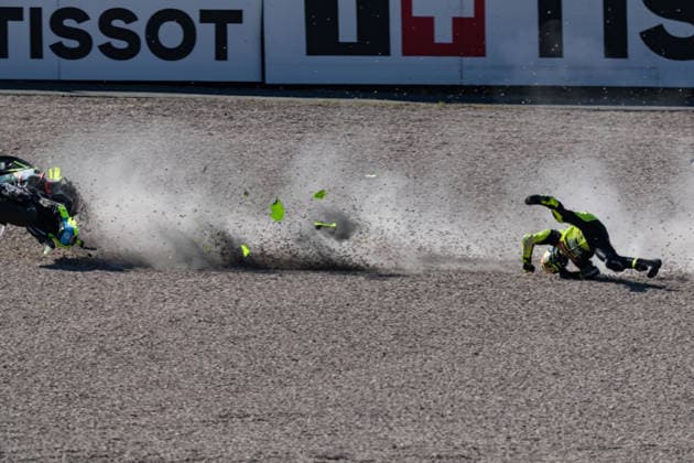 Foto IPP Enrico Schiavi Oberlungwitz 12-07-2026 MotoGP Gran Premio Motociclismo di Germania 2026 Warm-Up nella foto: caduta di Fabio Di Giannantonio - Pertamina Enduro VR46 Racing Team Oberlungwitz italy GERMANY ITALY  Copyright: xR4924_italyphotopressx