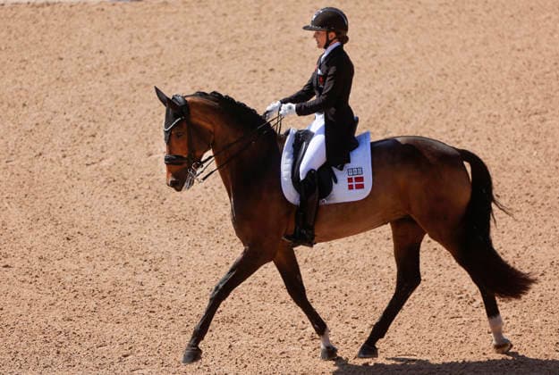 FALSTERBO, SVERIGE 20260712 Cathrine Laudrup-Dufour fran Danmark rider hästen Mount St John Freestyle under söndagens FEI Grand Prix Kür under Falsterbo horse show. FALSTERBO SVERIGE x10600x *** FALSTERBO, SWEDEN 20260712 Cathrine Laudrup Dufour from Denmark rides the horse Mount St John Freestyle during Sunday’s FEI Grand Prix Kür at the Falsterbo Horse Show FALSTERBO SWEDEN x10600x  Copyright: xAndreasxHillergren TTx FALSTERBO HORSE SHOW 2026