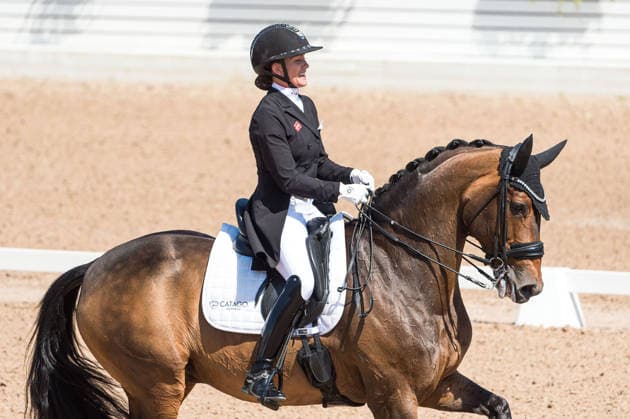 260712 Cathrine Laudrup-Dufour of Denmark with horse Mount St John Freestyle competes in FEI Grand Prix Kür during the Falsterbo Horse Show on July 12, 2026 in Falsterbo. Photo: Christian Örnberg BILDBYRAN COP 166 CO0712 ridsport equestrian falsterbo horse show ridsportlaget bbeng fei grand prix kürdanmark denmark *** July 12, 2026: Cathrine Laudrup Dufour of Denmark, riding Mount St. John, competes in the FEI Grand Prix Freestyle during the Falsterbo Horse Show on July 12, 2026 in Falsterbo. Photo by Christian Örnberg, BILDBYRAN COP 166 CO0712 equestrian sports Falsterbo Horse Show Ridsportlaget BBENG FEI Grand Prix Kür Denmark  Copyright: CHRISTIANxÖRNBERG BB260712CO074