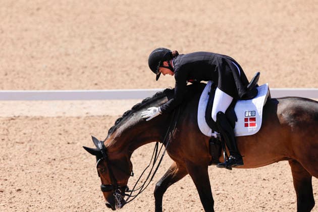 FALSTERBO, SWEDEN 20260712 Cathrine Laudrup-Dufour from Denmark rides the horse Mount St John Freestyle during the FEI Grand Prix Kür at the Falsterbo horse show in Falsterbo, Sweden July 12, 2026. FALSTERBO SWEDEN x10600x *** FALSTERBO, SWEDEN July 12, 2026 Cathrine Laudrup Dufour from Denmark rides the horse Mount St John Freestyle during the FEI Grand Prix Kür at the Falsterbo Horse Show in Falsterbo, Sweden, July 12, 2026 FALSTERBO, SWEDEN x10600x  Copyright: xAndreasxHillergren TTx FALSTERBO HORSE SHOW 2026