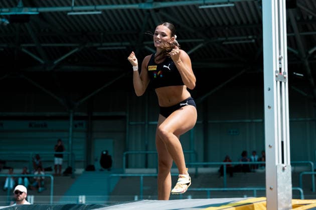 Gretzler Lotte (USC Mainz, 1150, Stabhochsprung Frauen), GER, Leichtathletik, Athletics, Deutsche Meisterschaften U16 U20, Wattenscheid, 12.07.2026, GER, Leichtathletik, Athletics, Deutsche Meisterschaften U16 U20, Wattenscheid, 12.07.2026 Wattenscheid *** Lotte Gretzler, USC Mainz, 1150, Women s Pole Vault, GER, Track and Field, Athletics, German U16 and U20 Championships, Wattenscheid, July 12, 2026, GER, Track and Field, Athletics, German U16 and U20 Championships, Wattenscheid, July 12, 2026, Wattenscheid Copyright: xStefanxMayerx EP_SMR