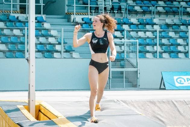 Hiesinger Anna (LAZ Ludwigsburg, 1731, Stabhochsprung Frauen), GER, Leichtathletik, Athletics, Deutsche Meisterschaften U16 U20, Wattenscheid, 12.07.2026, GER, Leichtathletik, Athletics, Deutsche Meisterschaften U16 U20, Wattenscheid, 12.07.2026 Wattenscheid *** Anna Hiesinger, LAZ Ludwigsburg, 1731, Women s Pole Vault, GER, Track and Field, Athletics, German U16 and U20 Championships, Wattenscheid, July 12, 2026, GER, Track and Field, Athletics, German U16 and U20 Championships, Wattenscheid, July 12, 2026, Wattenscheid Copyright: xStefanxMayerx EP_SMR