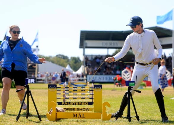 FALSTERBO, SWEDEN 20260712 Matrtin Fuchs from Switzerland during the rabbit collection at the Falsterbo horse show. FALSTERBO SWEDEN x10600x *** FALSTERBO, SWEDEN July 12, 2026 Matrtin Fuchs from Switzerland during the rabbit show at the Falsterbo Horse Show FALSTERBO SWEDEN x10600x  Copyright: xAndreasxHillergren TTx FALSTERBO HORSE SHOW 2026