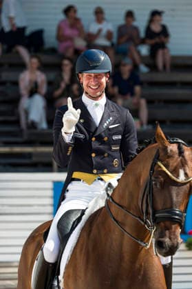 260712 Patrik Kittel of Sweden with horse Touchdown celebrates after FEI Grand Prix Special during the Falsterbo Horse Show on July 12, 2026 in Falsterbo. Photo: Christian Örnberg BILDBYRAN COP 166 CO0712 ridsport equestrian falsterbo horse show ridsportlaget bbeng FEI Grand Prix Special jubel *** July 12, 2026: Patrik Kittel of Sweden, riding Touchdown, celebrates after the FEI Grand Prix Special during the Falsterbo Horse Show on July 12, 2026 in Falsterbo. Photo by Christian Örnberg, BILDBYRAN COP 166 CO0712 equestrian sports Falsterbo Horse Show Ridsportlaget BBENG FEI Grand Prix Special celebration  Copyright: CHRISTIANxÖRNBERG BB260712CO097
