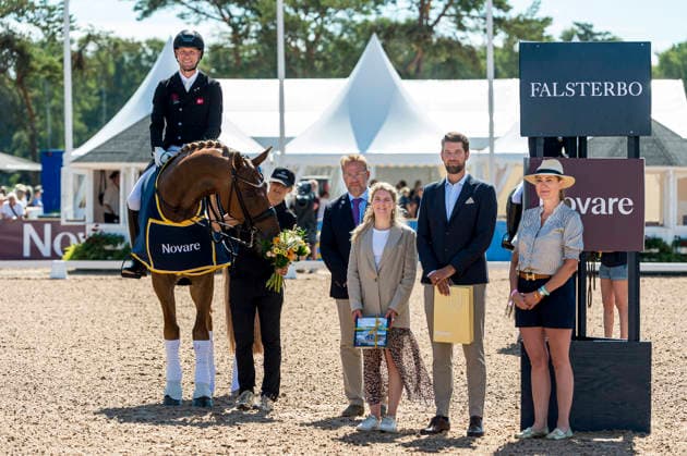260712 Daniel Bachmann Andersen of Denmark with horse Flash Gordon 37 celebrates after FEI Grand Prix Special during the Falsterbo Horse Show on July 12, 2026 in Falsterbo. Photo: Christian Örnberg BILDBYRAN COP 166 CO0712 ridsport equestrian falsterbo horse show ridsportlaget bbeng FEI Grand Prix Special jubel *** July 12, 2026: Daniel Bachmann Andersen of Denmark, riding Flash Gordon 37, celebrates after the FEI Grand Prix Special during the Falsterbo Horse Show on July 12, 2026 in Falsterbo. Photo by Christian Örnberg, BILDBYRAN COP 166 CO0712: equestrian sports, Falsterbo Horse Show, Ridsportlaget BBENG, FEI Grand Prix Special, celebration  Copyright: CHRISTIANxÖRNBERG BB260712CO100