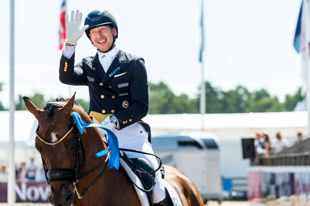260712 Daniel Bachmann Andersen of Denmark with horse Flash Gordon 37 celebrates after FEI Grand Prix Special during the Falsterbo Horse Show on July 12, 2026 in Falsterbo. Photo: Christian Örnberg BILDBYRAN COP 166 CO0712 ridsport equestrian falsterbo horse show ridsportlaget bbeng FEI Grand Prix Special jubel *** July 12, 2026: Daniel Bachmann Andersen of Denmark, riding Flash Gordon 37, celebrates after the FEI Grand Prix Special during the Falsterbo Horse Show on July 12, 2026 in Falsterbo. Photo by Christian Örnberg, BILDBYRAN COP 166 CO0712: equestrian sports, Falsterbo Horse Show, Ridsportlaget BBENG, FEI Grand Prix Special, celebration  Copyright: CHRISTIANxÖRNBERG BB260712CO102