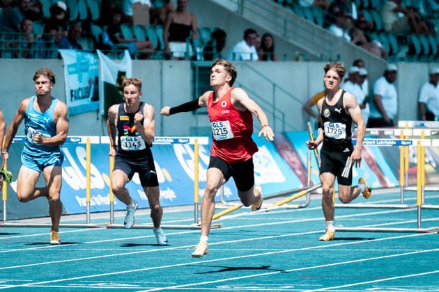 Hildebrand Marc Leonard (Dresdner SC 1898, 1215, 110m Huerden Maenner), GER, Leichtathletik, Athletics, Deutsche Meisterschaften U16 U20, Wattenscheid, 12.07.2026, GER, Leichtathletik, Athletics, Deutsche Meisterschaften U16 U20, Wattenscheid, 12.07.2026 Wattenscheid *** Hildebrand Marc Leonard Dresdner SC 1898, 1215, Men s 110m Hurdles, GER, Track and Field, Athletics, German U16 and U20 Championships, Wattenscheid, July 12, 2026, GER, Track and Field, Athletics, German U16 and U20 Championships, Wattenscheid, July 12, 2026, Wattenscheid Copyright: xStefanxMayerx EP_SMR