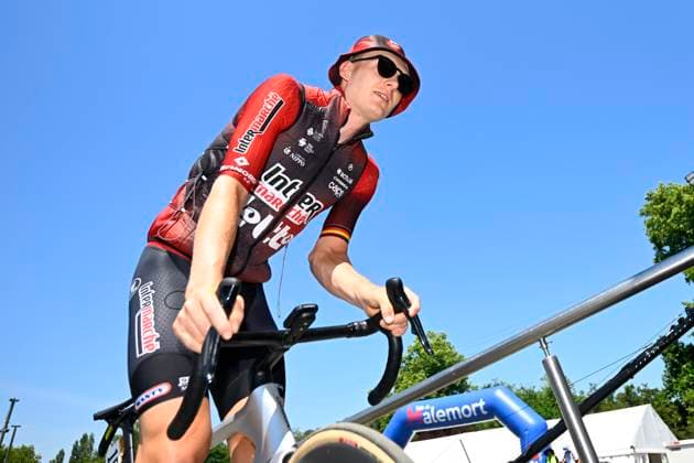Tour de France 2026 Stage 9 USSEL, FRANCE - JULY 12 : Zimmermann Georg (GER) of Lotto - Intermarche during stage 9 of the 113rd edition of Tour de France an UCI World Tour 2.UWT cycling road race stage for Men Elite of 185 km with start in Malemort and finish in Ussel on July 12, 2026 in Ussel, France, 12 07 2026 Ussel France  Copyright: xTomasxSiskx