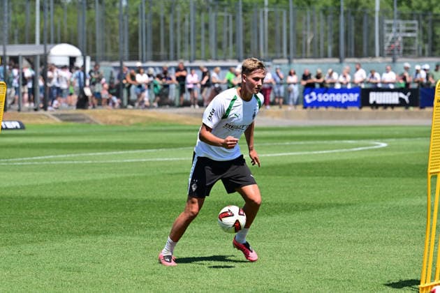 12.07.2026; Moenchengladbach; Fussball, Herren, Saison 2026 2027, Trainingsauftakt Borussia Moenchengladbach Neuzugang Jan Leszczynski (Gladbach) DFL regulations prohibit any use of photographs as image sequences and or quasi-video. ista-Borussia-Park NRW Deutschland *** July 12, 2026, Mönchengladbach Soccer, Men s, 2026–2027 Season, Start of Training: Borussia Mönchengladbach New Signing Jan Leszczynski, Gladbach. DFL regulations prohibit any use of photographs as image sequences and or quasi-video content at Borussia Park, North Rhine-Westphalia, Germany