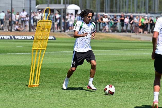 12.07.2026; Moenchengladbach; Fussball, Herren, Saison 2026 2027, Trainingsauftakt Borussia Moenchengladbach Wael Mohya (Gladbach) DFL regulations prohibit any use of photographs as image sequences and or quasi-video. ista-Borussia-Park NRW Deutschland *** July 12, 2026, Mönchengladbach Soccer, Men s, 2026–2027 Season, Start of Training: Borussia Mönchengladbach, Wael Mohya, Gladbach. DFL regulations prohibit any use of photographs as image sequences and or quasi-video content at Borussia Park, NRW, Germany