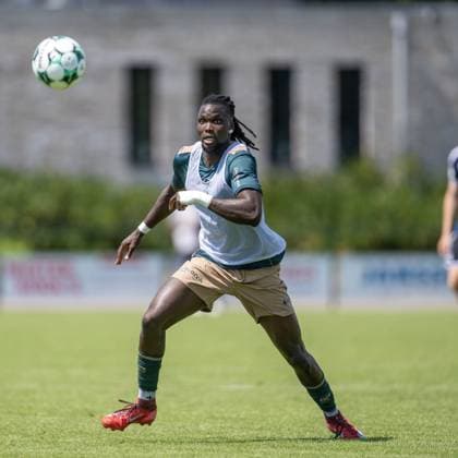 SWOLGEN , 12-07-2026 , Sportpark Kerkebos , pre season 2026 2027 , Dutch Keukenkampioen divisie , football , friendly match between Top Oss and - MSV Duisburg , picture shows TOP Oss player Franslyn Nsingi Top Oss - MSV Duisburg (friendly)  x204995009x Copyright: