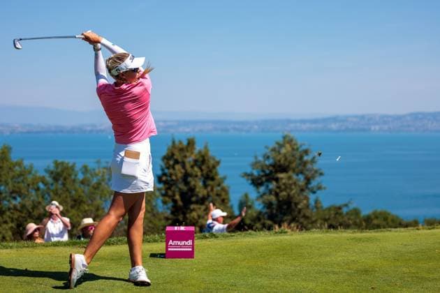 2026 THE ALMUNDI EVIAN CHAMPIONSHIP PHOTOPQR LE DAUPHINE Grégory YETCHMENIZA ; Évian-les-Bains ; 12 07 2026 ; Evian-les-Bains (Haute-Savoie), 12 juillet. 2026 THE ALMUNDI EVIAN CHAMPIONSHIP sur notre photo : Casandra Alexander, South Africa Grégory Yetchmeniza Le Dauphiné Libéré Évian-les-Bains Haute-Savoie Rhône-Alpes France  Copyright: xPHOTOPQR LExDAUPHINE MAXPPPxGrégoryxYETCHMENIZAx 20260712JDL2005 20260712JDL2005