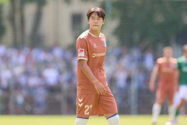 12.07.2026, xtgx, Fussball Testspiel, BSG Chemie Leipzig - 1. FC Magdeburg emspor, v.l. Do Young Yoon (Magdeburg, 27) (DFL DFB REGULATIONS PROHIBIT ANY USE OF PHOTOGRAPHS as IMAGE SEQUENCES and or QUASI-VIDEO) Leipzig *** July 12, 2026, xtgx, soccer exhibition match, BSG Chemie Leipzig vs. FC Magdeburg emspor, from left: Do Young Yoon (Magdeburg), 27. DFL and DFB regulations prohibit any use of photographs as image sequences and or quasi-video. Leipzig