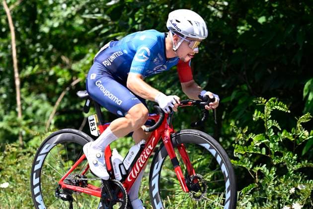 Tour de France 2026 Stage 9 USSEL, FRANCE - JULY 12 : Braz Afonso Clement (FRA) of Groupama - FDJ United during stage 9 of the 113rd edition of Tour de France an UCI World Tour 2.UWT cycling road race stage for Men Elite of 185 km with start in Malemort and finish in Ussel on July 12, 2026 in Ussel, France, 12 07 2026 ( Motordriver Kurt Vandenborre - Ussel France  Copyright: xTomasxSiskx
