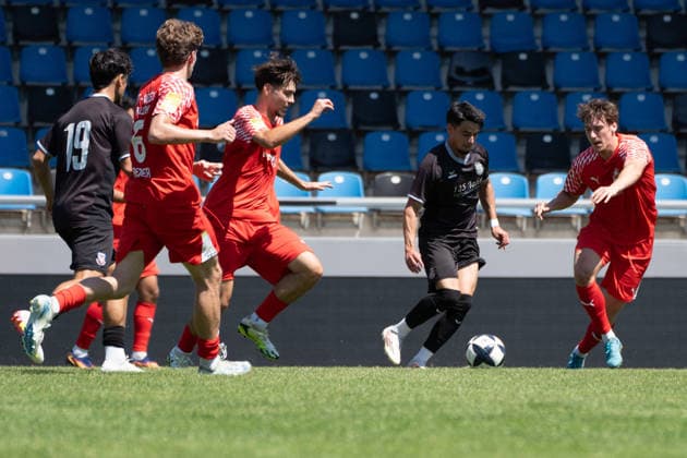 12.07.2026, xhfmx, Fussball Testspiel, FSV Frankfurt - RW Walldorf Ismail Harnafi (11, FSV Frankfurt) (DFL DFB REGULATIONS PROHIBIT ANY USE OF PHOTOGRAPHS as IMAGE SEQUENCES and or QUASI-VIDEO) *** July 12, 2026, xhfmx, Soccer Friendly Match, FSV Frankfurt vs. RW Walldorf, Ismail Harnafi 11, FSV Frankfurt: DFL and DFB regulations prohibit any use of photographs as image sequences and or quasi-video.