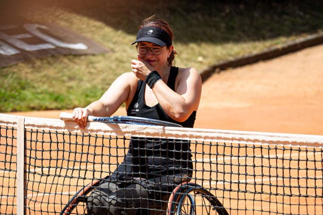 Britta Wend GER nach ihrem Sieg 2026, Finaltag - 36. GERMAN OPEN 2026 - Beate Loddenkemper Trophy, Berlin, BTTC Grün-Weiß, 12.07.2026, *** Britta Wend (GER) after her victory in 2026, Final Day 36 of the 2026 German Open Beate Loddenkemper Trophy, Berlin, BTTC Grün Weiß, July 12, 2026, Copyright: xClaudioxGärtnerx