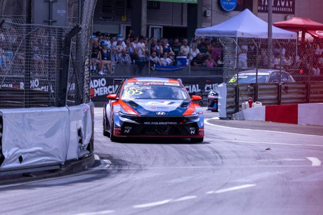 July 12, 2026, Vila Real, Vila Real, Portugal: VILA REAL, PORTUGAL - July 12: Norbert Michelisz of Hungry and BRC Hyundai N Squadra Corse seen on action in his Hyundai Elantra N EV TCR during FIA TCR World Tour at Circuito Internacional de Vila Real Race 1 on July 12, 2026 in Vila Real, Portugal Vila Real Portugal - ZUMAl192 20260712_zsp_l192_023 Copyright: xMiguelxLemosx