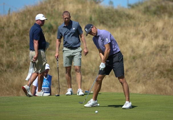 154th Open Golf Championships - Practise Day Jordan Spieth of the USA putts during practise day at the British Open Golf Championships at Royal Birkdale in Southport, Britain, 12 July 2026. SOUTHPORT UNITED KINGDOM  Copyright: xADAMxVAUGHANx