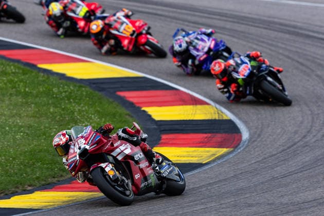 GER, Großer Preis von Deutschland, MotoGP. 11. Lauf, FIM Motorrad-Weltmeisterschaft. 12.07.2026, Sachsenring, Hohenstein-Ernstthal, GER, Großer Preis von Deutschland, MotoGP. 11. Lauf, FIM Motorrad-Weltmeisterschaft. 63, Francesco Bagnaia, Ducati Lenovo Team Â Foto: Alexander Trienitz Hohenstein-Ernstthal Sachsenring Sachsen Deutschland *** GER, German Grand Prix, MotoGP Round 11, FIM Motorcycle World Championship, July 12, 2026, Sachsenring, Hohenstein Ernstthal, GER, German Grand Prix, MotoGP Round 11, FIM Motorcycle World Championship 63, Francesco Bagnaia, Ducati Lenovo Team. Photo by Alexander Trienitz, Hohenstein Ernstthal, Sachsenring, Saxony, Germany