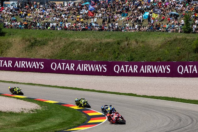 GER, Großer Preis von Deutschland, MotoGP. 11. Lauf, FIM Motorrad-Weltmeisterschaft. 12.07.2026, Sachsenring, Hohenstein-Ernstthal, GER, Großer Preis von Deutschland, MotoGP. 11. Lauf, FIM Motorrad-Weltmeisterschaft. 93, Marc Marquez, Ducati Lenovo Team, 73, Alex Marquez, BK8 Gresini Racing MotoGP, 25, Raul Fernandez, SuperFile Trackhouse MotoGP Team Â Foto: Alexander Trienitz Hohenstein-Ernstthal Sachsenring Sachsen Deutschland *** GER, German Grand Prix, MotoGP Round 11, FIM Motorcycle World Championship, July 12, 2026, Sachsenring, Hohenstein Ernstthal, GER, German Grand Prix, MotoGP Round 11, FIM Motorcycle World Championship 93, Marc Marquez, Ducati Lenovo Team, 73, Alex Marquez, BK8 Gresini Racing MotoGP, 25, Raúl Fernández, SuperFile Trackhouse MotoGP Team. Photo by Alexander Trienitz, Hohenstein Ernstthal, Sachsenring, Saxony, Germany