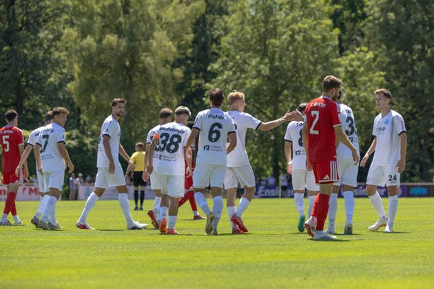 SV Stuttgarter Kickers - FC Bayern Muenchen II, Fussball, Herren, Freundschaftsspiele Deutschland, Saison 2026 2027, 12.07.2026, Emotionen, Jubel, Tor zum 1:0 durch Christian Mauersberger (SV Stuttgarter Kickers 38) SV Stuttgarter Kickers - FC Bayern Muenchen II, Fussball, Herren, Freundschaftsspiele Deutschland, Saison 2026 2027, 12.07.2026, *** SV Stuttgarter Kickers vs. FC Bayern Munich II, Soccer, Men s, Friendly Matches in Germany, 2026–2027 Season, July 12, 2026, Emotions, Cheering, Goal to make it 1–0 by Christian Mauersberger, SV Stuttgarter Kickers 38 SV Stuttgarter Kickers vs. FC Bayern Munich II, Soccer, Men’s, Friendly Matches in Germany, 2026–2027 Season, July 12, 2026, Copyright: xDROFITSCH EIBNERx EP_ddh