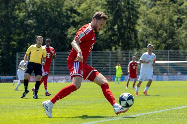 SV Stuttgarter Kickers - FC Bayern Muenchen II, Fussball, Herren, Freundschaftsspiele Deutschland, Saison 2026 2027, 12.07.2026, Benno Schmitz (FC Bayrn Muenchen II 02) SV Stuttgarter Kickers - FC Bayern Muenchen II, Fussball, Herren, Freundschaftsspiele Deutschland, Saison 2026 2027, 12.07.2026, *** SV Stuttgarter Kickers vs. FC Bayern Munich II, Soccer, Men s, Friendly Matches in Germany, 2026–2027 Season, July 12, 2026, Benno Schmitz FC Bayern Munich II 02 SV Stuttgarter Kickers FC Bayern Munich II, Soccer, Men s, Friendly Matches in Germany, 2026–2027 Season, July 12, 2026, Copyright: xDROFITSCH EIBNERx EP_ddh