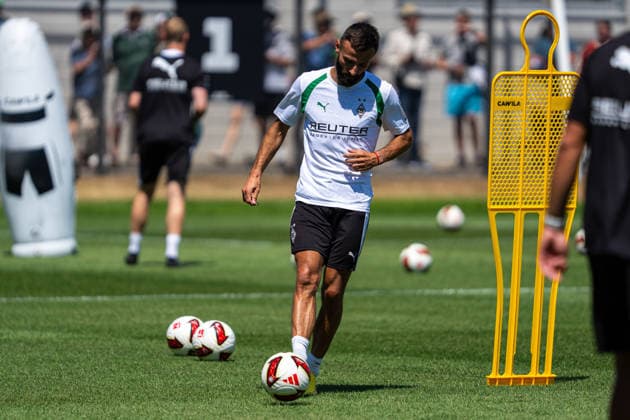 Franck Honorat (Borussia Moenchengladbach, 09) Trainingsauftakt VfL Borussia Moenchengladbach, Fussball, 1. Bundesliga, Saison 2026 2027, 12.07.2026 DFL REGULATIONS PROHIBIT ANY USE OF PHOTOGRAPHS AS IMAGE SEQUENCES AND OR QUASI-VIDEO Trainingsauftakt VfL Borussia Moenchengladbach, Fussball, 1. Bundesliga, Saison 2026 2027, 12.07.2026 Moenchengladbach *** Franck Honorat, Borussia Mönchengladbach, 09: Start of Training for VfL Borussia Mönchengladbach, Soccer, Bundesliga 1, 2026–2027 Season, July 12, 2026 DFL regulations prohibit any use of photographs as image sequences and or quasi-video Start of training for VfL Borussia Mönchengladbach, soccer, Bundesliga 1, 2026–2027 Season, July 12, 2026, Mönchengladbach Copyright: xEibner-Pressefoto J.xDerondeaux EP_JDU